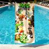 Plants Vs. Zombies Print Beach Towel Design, Soft, Lightweight. for Home Bathroom, Spa, Pool, Yoga, Surfing, Camping, Gift for Family, Friend