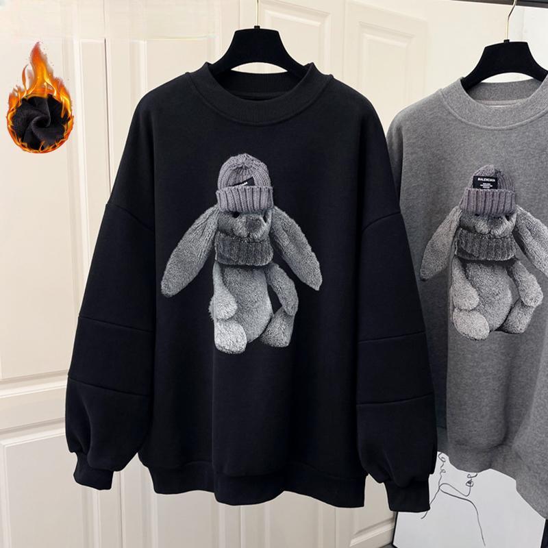 Casual Pullovers Tops Women Autumn Winter Loose Sweatshirt Korean Popular Clothes Stitch Patchwork Sudaderas Pull Femme