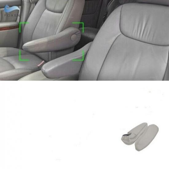 Gray Leather Driver&Passenger  Seat Armrest Handle Cover For Toyota Sienna 05-10