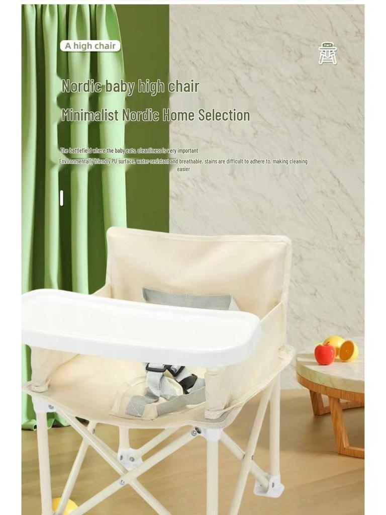 Tragbarer Faltbarer Kinderhochstuhl zum Essen und Reisen