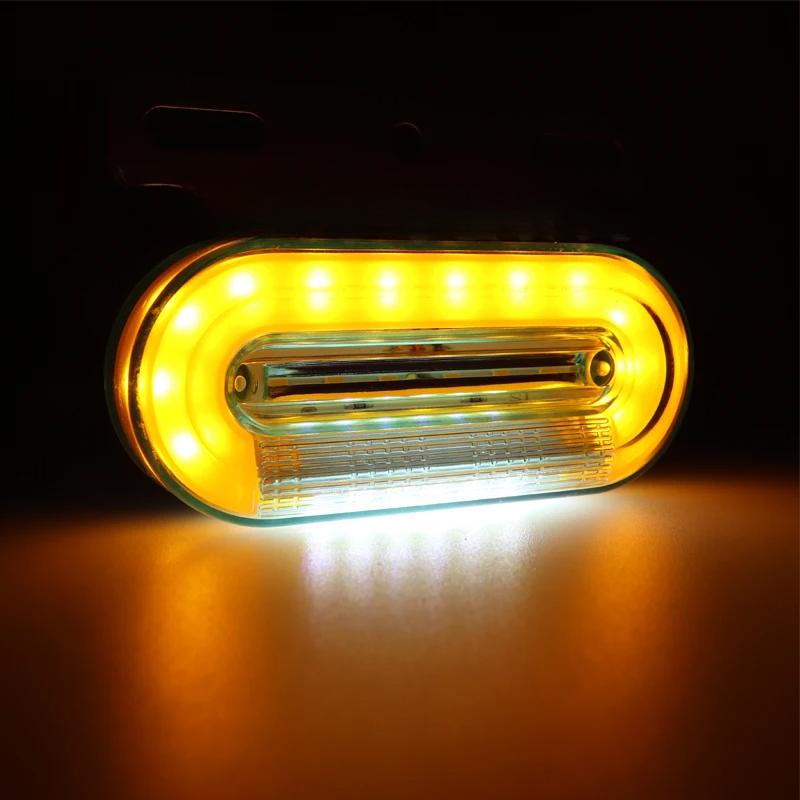 10 stk 12LED-sidemarkeringslys Signalindikatorlamper Advarsel Baklys 3 Modi Tilhenger Lastebil Lastebil Camping Led Car 12V/24V