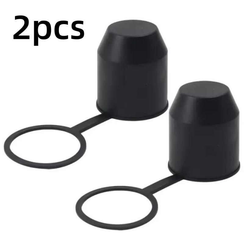 2pcs Universal Trailer Hitch Ball Tow Bar Plastic Protection Cap with A Handle Caravan Truck Car Trailer Hook Protection Device
