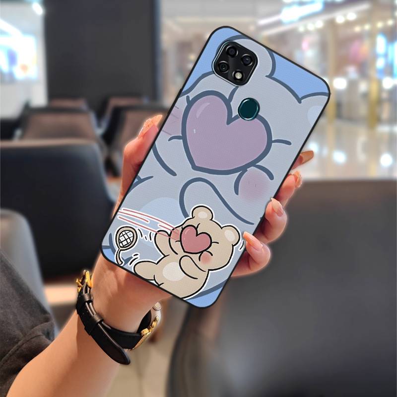 Back Cover Cartoon Phone Case For ZTE Blade 20 Couple TPU Durable Waterproof Anti-dust Shockproof Anti-knock Protective