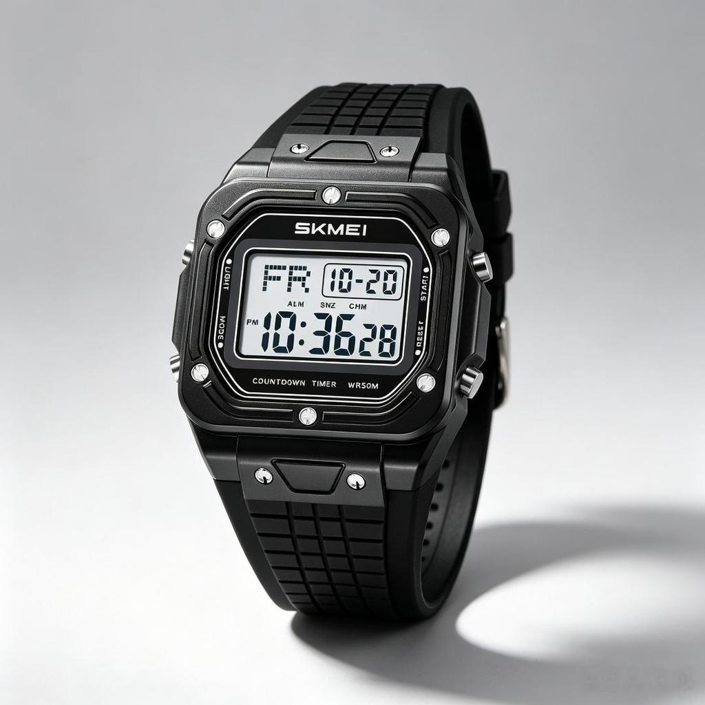 Unisex Digital Watch SKMEI Transparent Square School 2683