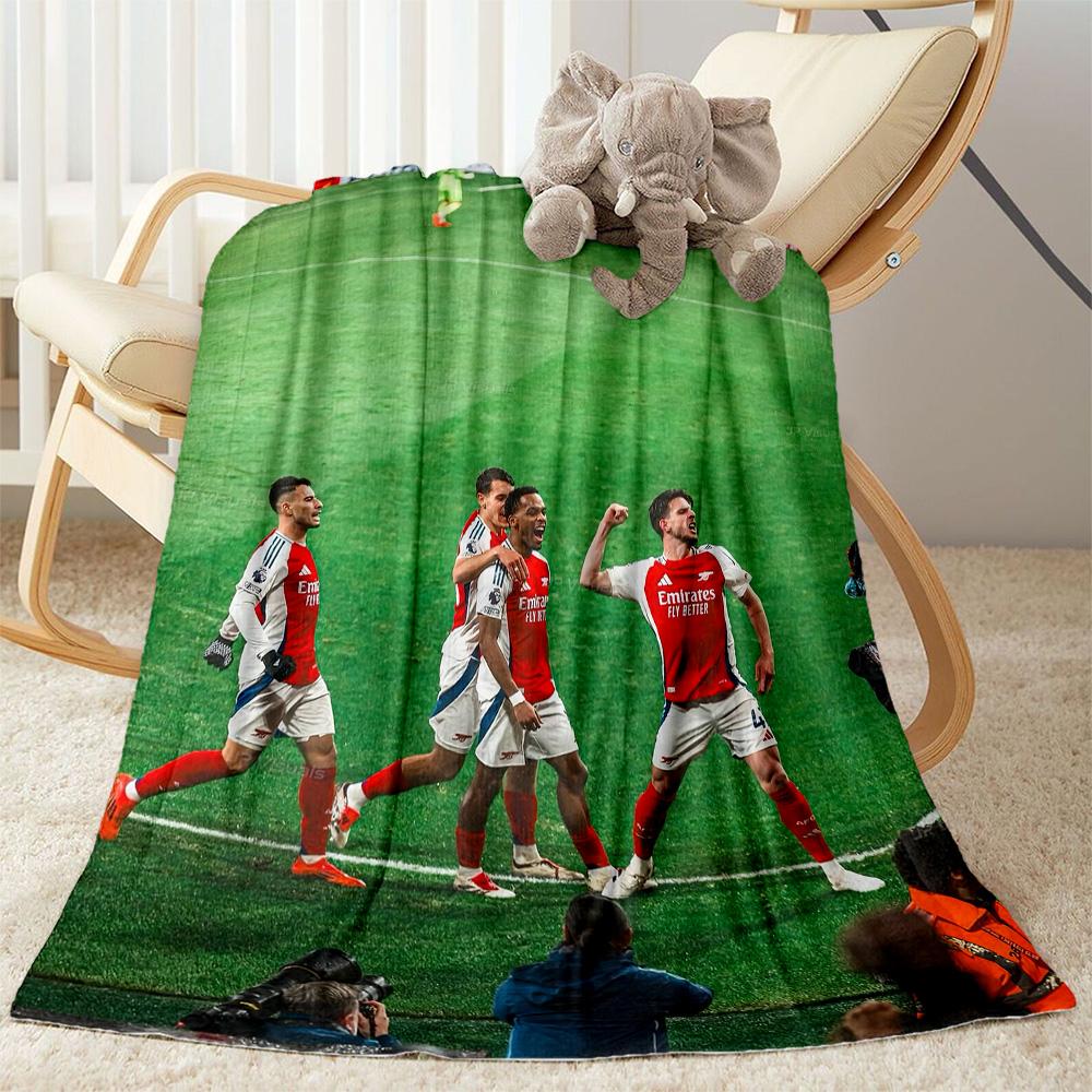 Arsenal Blanket Soft Warm Cozy Perfect for Picnics Chair Livingroom for All Seasons Playful Design Gifts For Family Or Friends