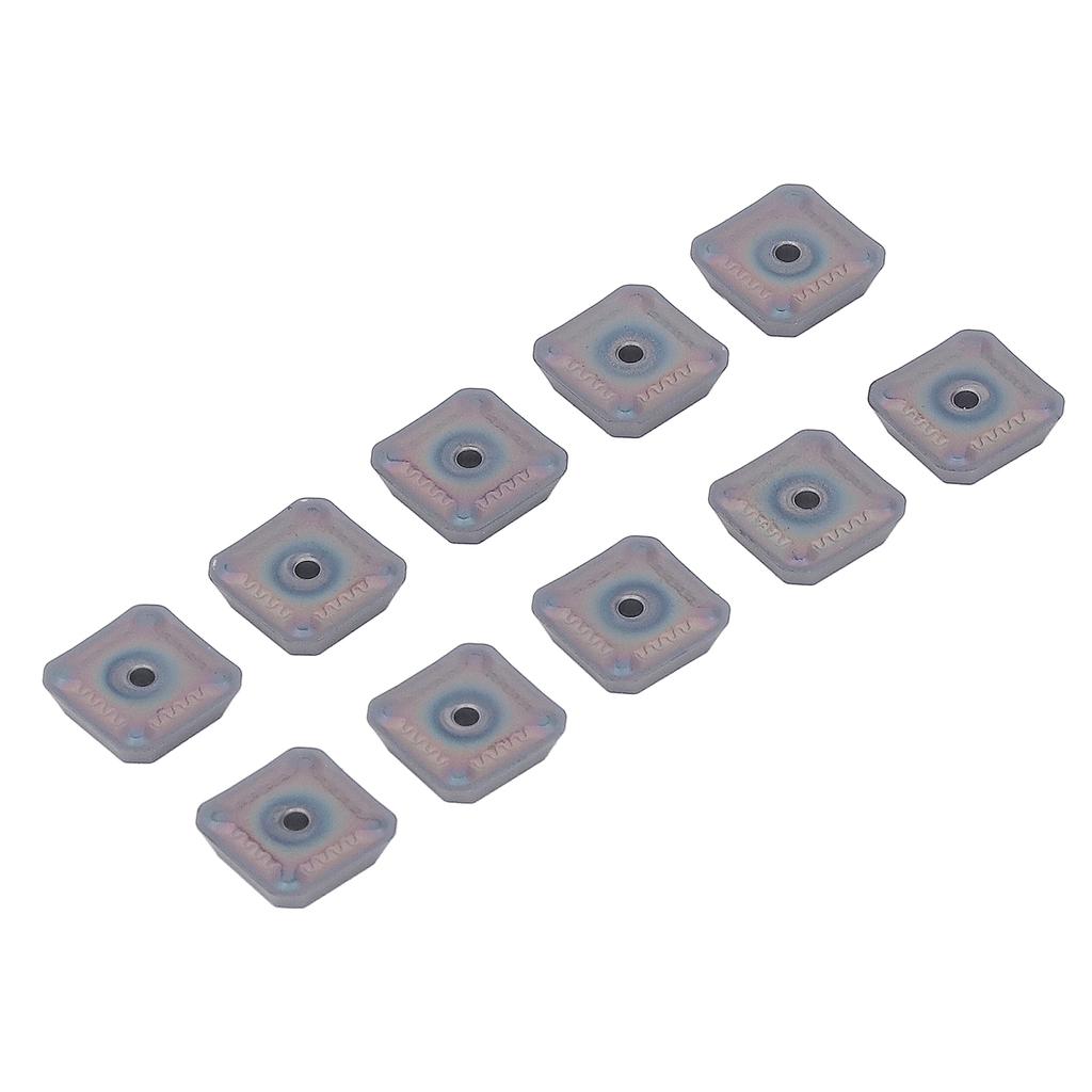 10 Stück Hartmetall Drehplatten Wendeplatten Beschichtete Klinge CNC Drehbank Klinge Metallfräswerkzeughalter