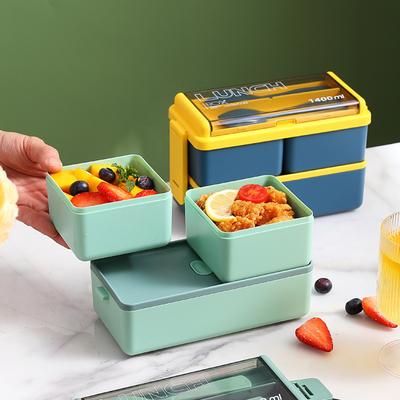 Compartments Lunch Box Food Container Set Bento Storage Box for Adults Kids