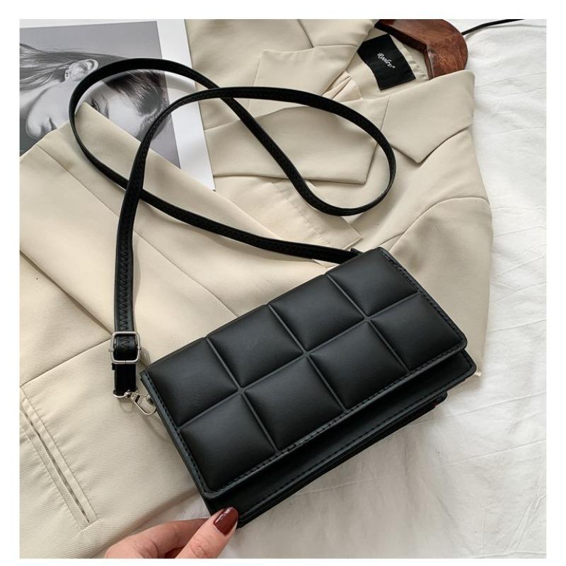 

Korean Minimalist New Women s Bag, Street Trend Single-shoulder Armpit Bag, Crossbody Small Square Bag чёрный