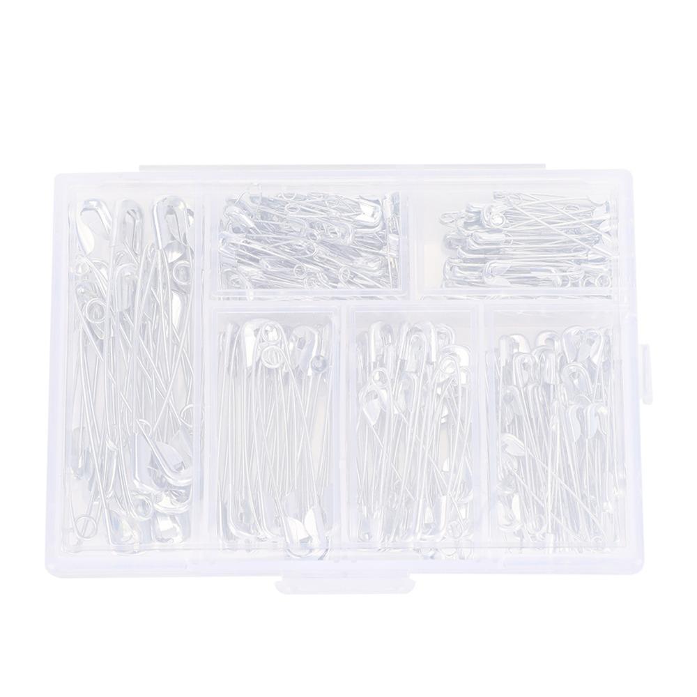 250pcs metal Sewing Pins 6 Sizes Assorted Safety Pins Durable Safety Pins Clothes Accessories