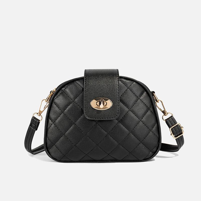 

Fashion Classic Women s Bag Embroidered Rhombus Crossbody Shoulder Bag Personalized Hardware Decoration Mini Mobile Phone Bag