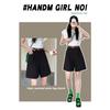 Women's Cotton-Linen Work Shorts, Summer 2026 New High-Waisted A-Line Wide-Leg Shorts