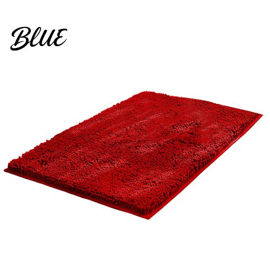 Comfortable Shower Mat Soft Shaggy Solid Color Bath Rectangle 40x60CM Chenille Anti-slip Thick Moisture-absorbing Floor
