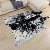 Large Size Cow Printed Cowhide Faux Skin Leather NonSlip Antiskid Mat Carpet for Living Room