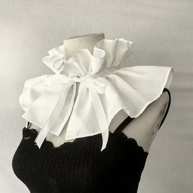 1 piece of French court style lapel artificial bow tie, woven shoulder accessory, with a tie bow tie, retro scarf bow tie.