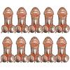 Bachelorette Party Balloon Set,10Pack Unique Bridal Shower Decor,Inflatable Bachelorette Party Games Toy,Funny Gag Gifts for Engagement
