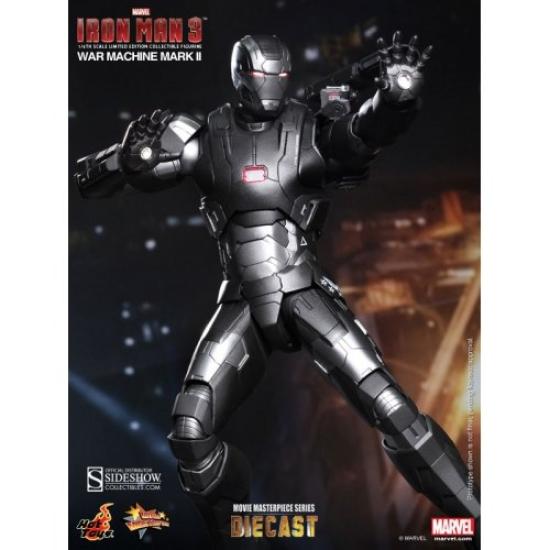 Movie Masterpiece DIECAST Iron Man 3 War Machine Mark II Scale Painted Movable Figure 1/6 Die-Cast