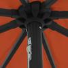 Garden Sun Umbrella Terracotta 395 X 395 X 245 Cm Polyester