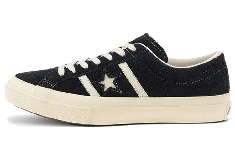 Converse Unisex Star & Bars Suede Low Top Sneakers Black 1CL659