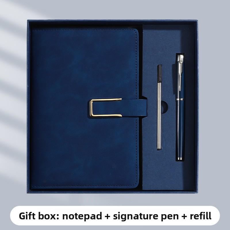 A5 Notatbok Spenne Business Kontor Notisblokk Gaveeske Sett