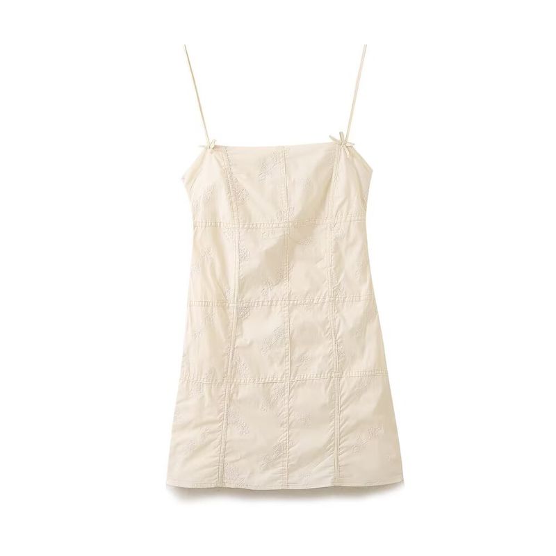 Jnleaog Autumn New Women's Clothing Fashion Style Stylish Fashion Small Bowknot Decoration Embroider Dress