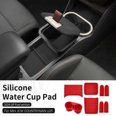 8 ks Silikonový držák na hrnek do auta Úložný box Pro Mini Countryman JCW U25 2024 2025 Podnos na držák nápojů Protiskluzová podložka Příslušenství do auta
