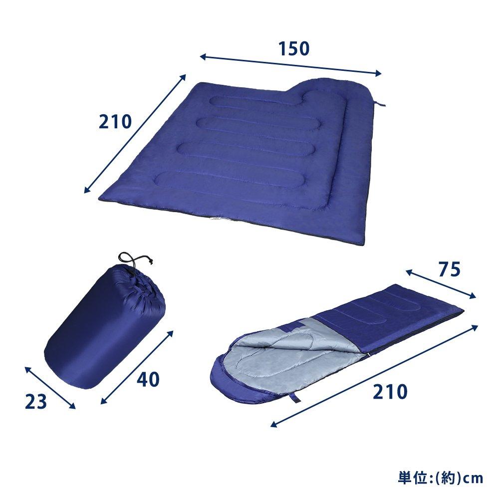 Iris Plaza Sleeping Bag with Storage Bag, Sleeper Compact, Waterproof, Double Zipper, Outdoor, Camping Equipment, Sleeping In the Car, Disaster