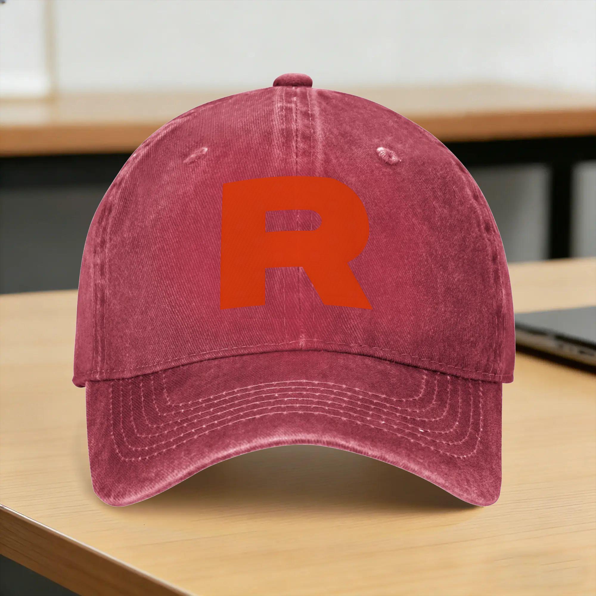 Team Rocket Logo Sun Baseball Cap FeUnisex Unisex Print Hip Hop Hats Spring yk Cool Hunting Camping Sunscreen Baseball Caps One Size