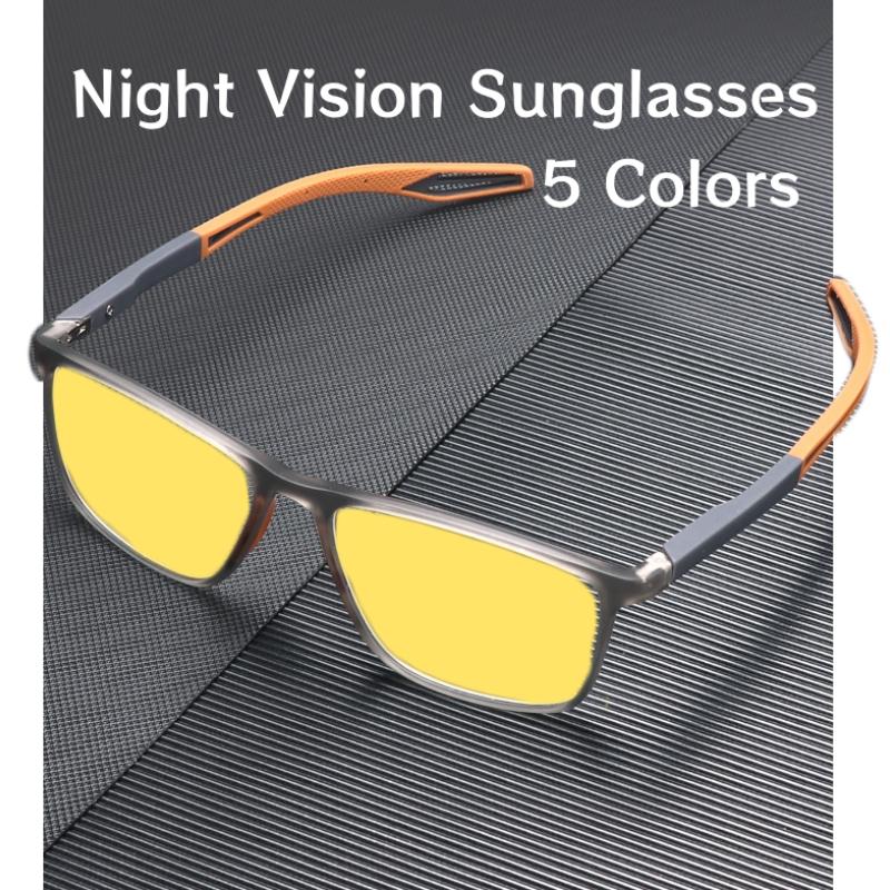 Unisex Night Vision Sunglasses Men Vintage Square Car Night Driving Glasses Goggles Women UV400 Protection Sun Glasses Eyewear