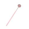 3Pcs Dental Probe Mouth Mirror Tweezers Stainless Steel Pink Color Double Heads Hygiene Explorer Probe Hook Dentist Tool