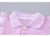Girls' Summer Princess Kitten Two-Piece Outfit: Fashionable Short Sleeve Top & Shorts Set for Toddlers