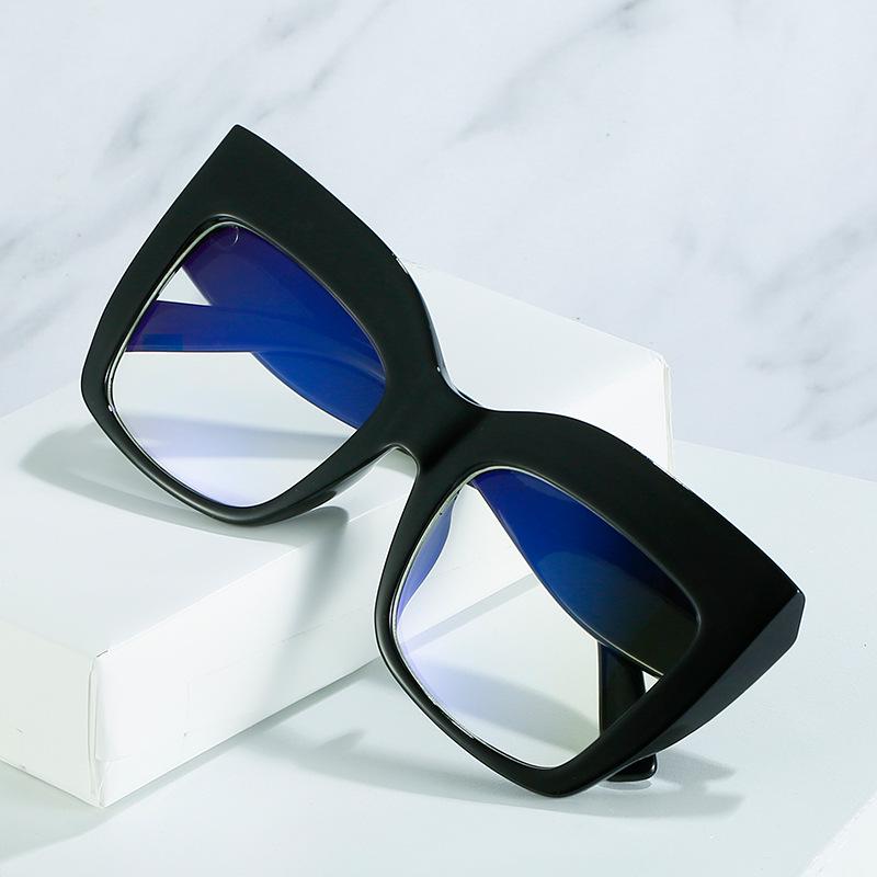 2021 Winter Cat-Eye Studded Eyeglass Frames - European American Style, Large Frame, Candy Color