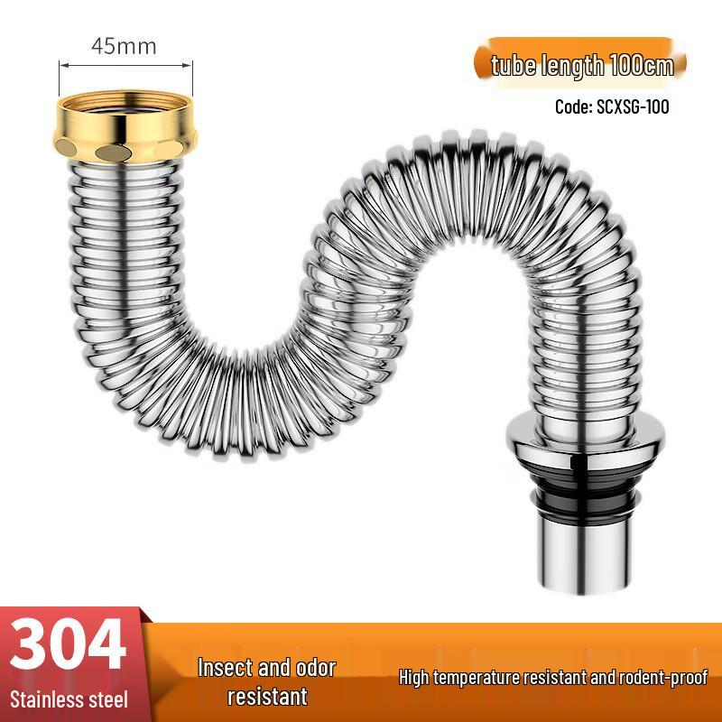 Single Bowl Sink Drain Pipe Kit