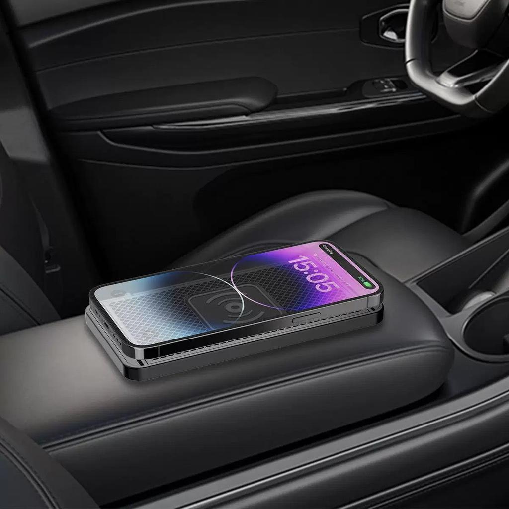 15W Wireless Car Charger Compatible with Huawei, Apple, Samsung for Fast Charging
