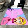 Stylish Cartoon Girl Rug Floor Mat for Living Room or Bedroom Soft and Comfortable Carpet a Gift for Birthday and Holiday.MFF0918225