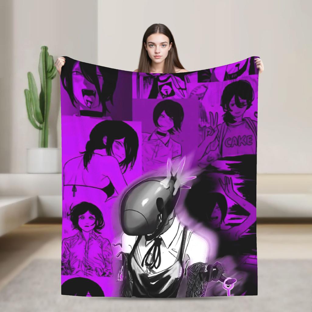 Yoru Chainsaw Man Japanese Manga Blankets Soft Pattern Plush Throw Blanket For Girls Boys Outdoor Flannel Bedspread Bed Cover