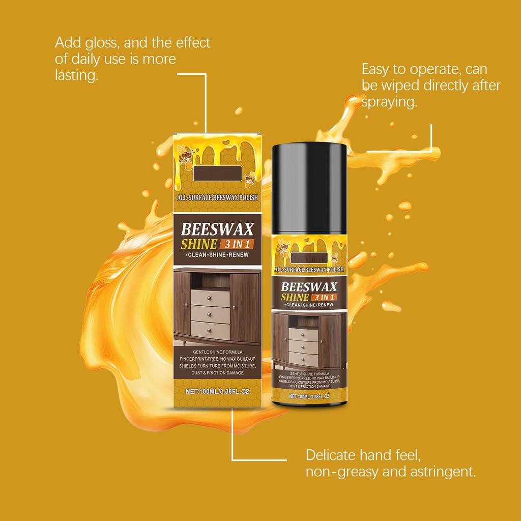 Beeswax Furniture Polishing Agent Polishing Care Scratch Furniture Care Spray 100ml