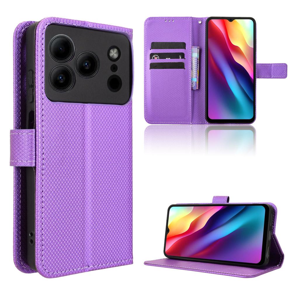 

Чохли-книжки для Doogee Note 56, Note 56 Pro зі штучної шкіри, повний захист корпусу, протиударний, міцний, ретро чохол для телефону фіолетовий