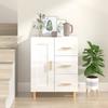 812228 vidaXL Buffet White High Gloss 69.5x34x90 Cm Engineered Wood