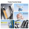 LINGCHEN Gradient Blue Sports Insulated Water Bottle 800ml