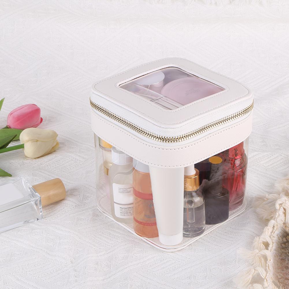 Women Travel Makeup Bag Waterproof Small Make Up Organizer Portable Zipper Cosmetic Bag for Home Business Trip