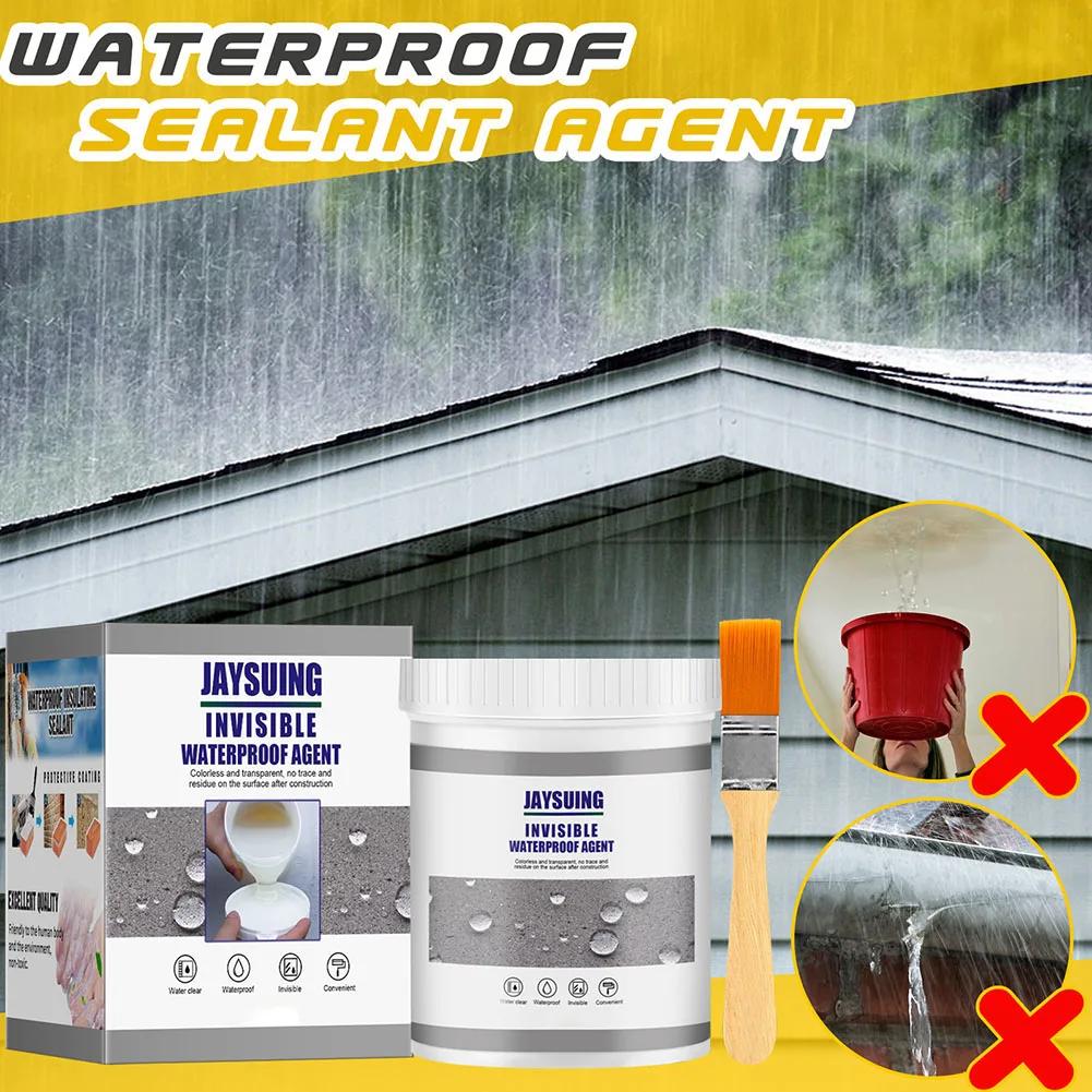 100/200/600g Waterproof Agent Toilet Anti-leak Spray Sealing Glue with Brush Repair Broken Powerful Invisible Paste Sealant Glue