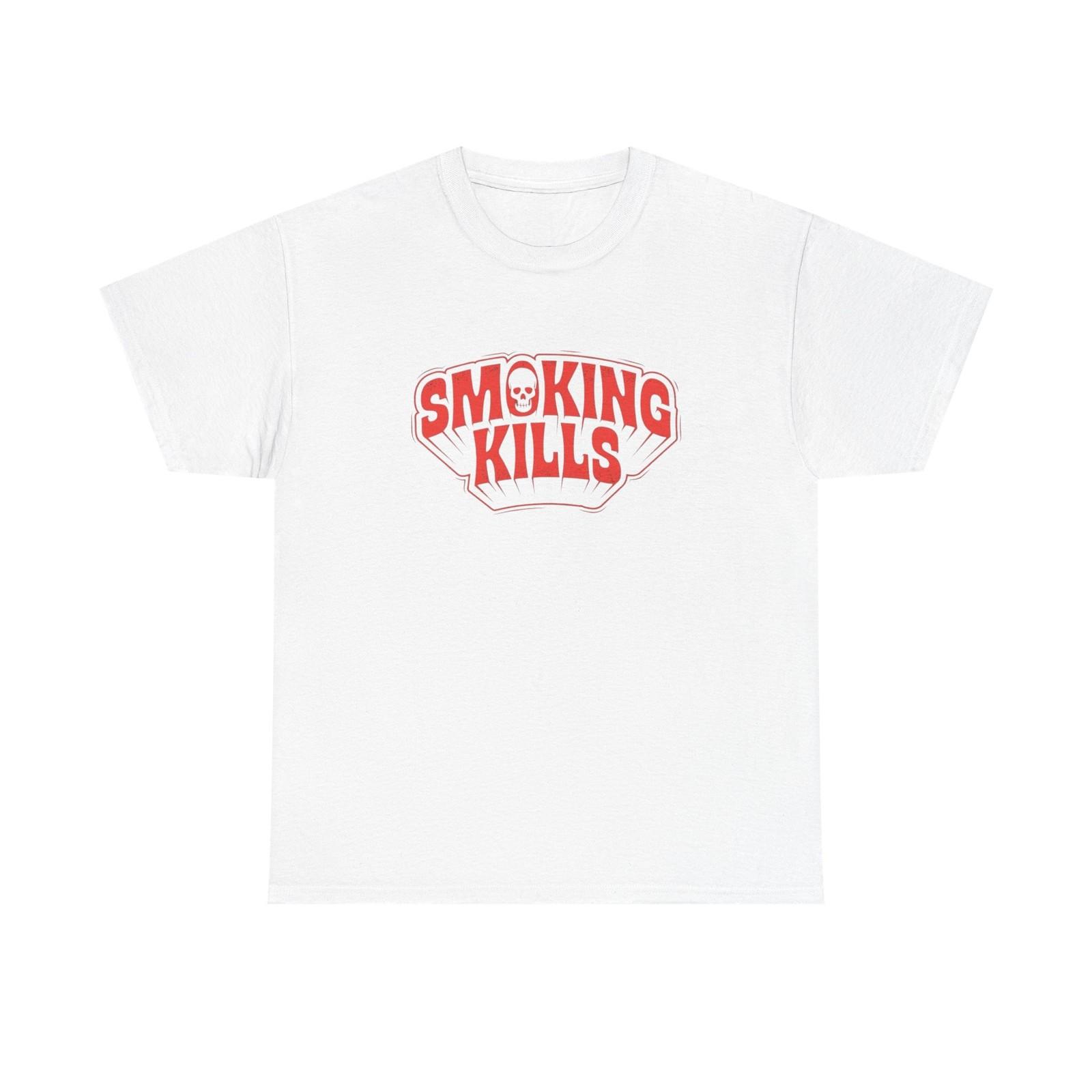 Smoking Kills Graphic T-Shirt Unisex Heavy Cotton Tee Gift NEW XXL