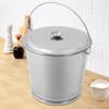 20L Stainless Steel Milk Pail Bucket W/ Lid - Free Standing 5.28 Gallon Capacity Storage Water Breaker for Farm, Dairy, Brewing