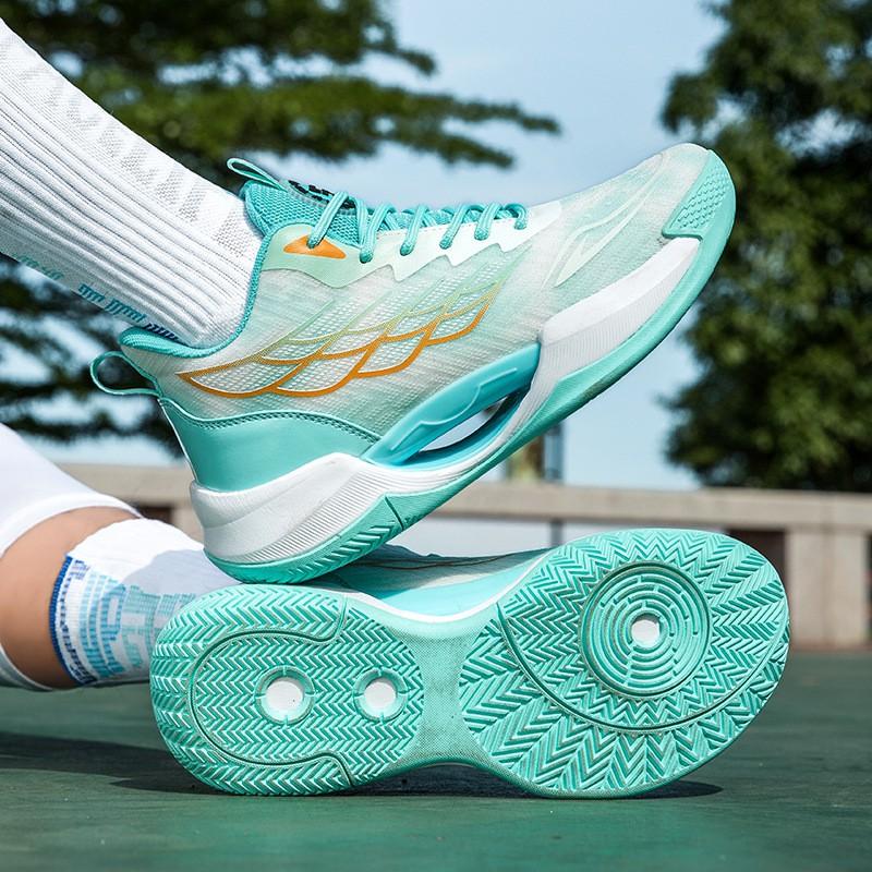 Unisex Low-Cut Basketball Shoes Mesh Upper Breathable MD Sole Court Training Sneakers