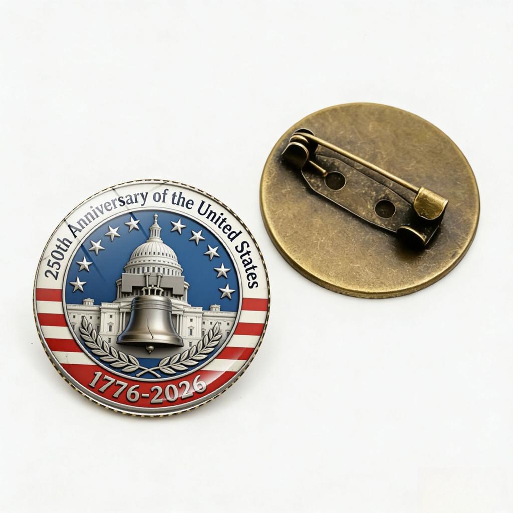 250th Anniversary Of The United States Commemorative Pin Us 250th Liberty Eagle Brooch 1776-2026 American Patriotic Badge Eagle