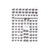 Trendy Graffiti Animal Nail Stickers - Thin & Durable Adhesive Bows