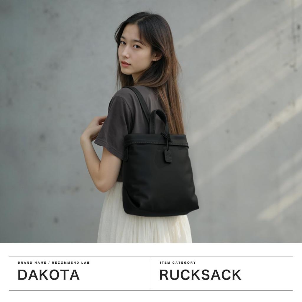 Dakota Damen Rucksack aus echtem Leder, Marineblau, DA-1034649-60