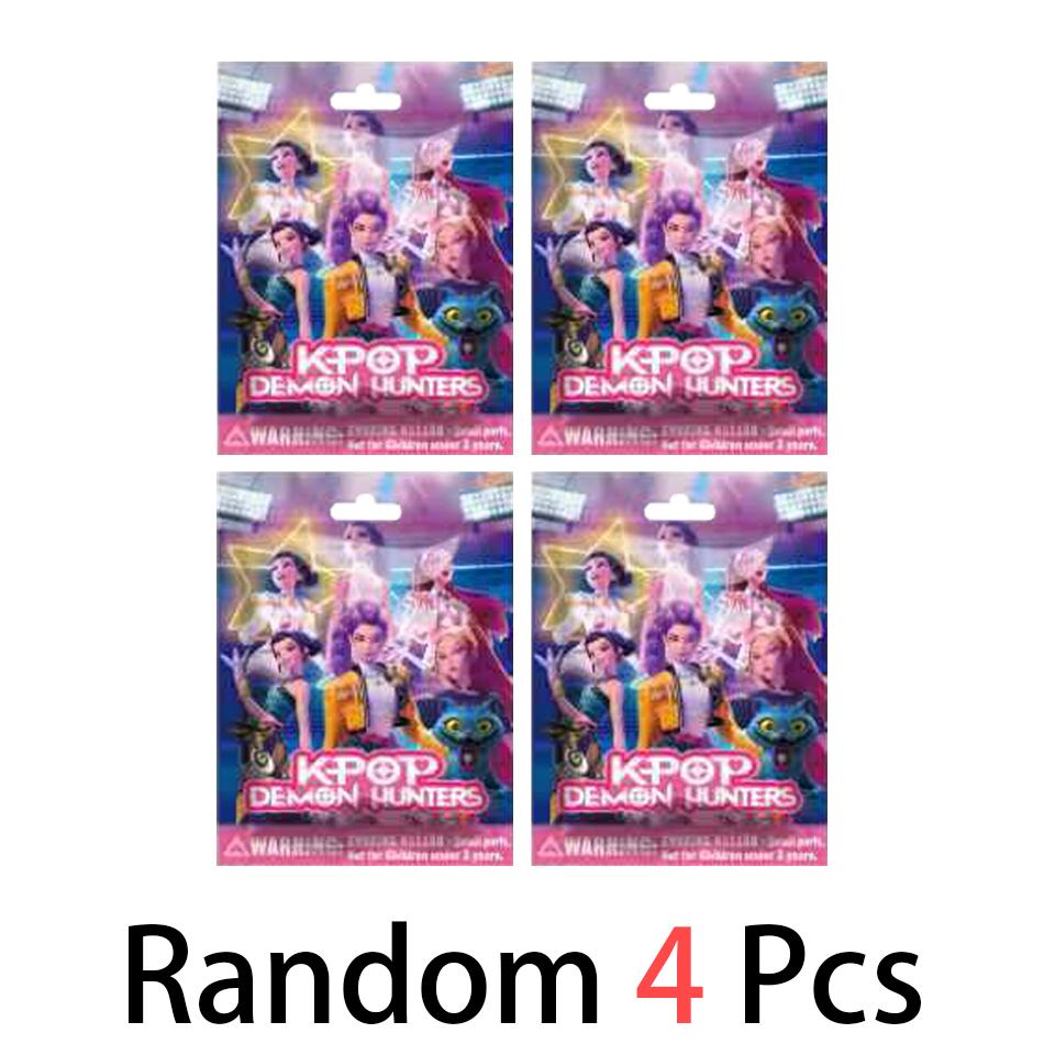 Anime 24 Stück Kpop Dämonenjäger Box Dämonenjäger Rumi Mira Zoey Tiger Spielzeug Schreibtischdekoration Statuen Ornament Kind Weihnachtsgeschenke