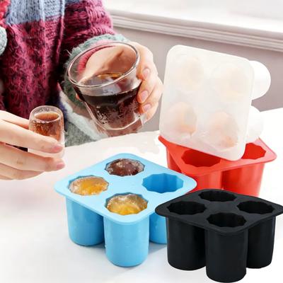Silikonisbitsform ihålig iskoppbricka tjock långsamt smältande ismaskin för kaffe, cocktails, kalla drycker