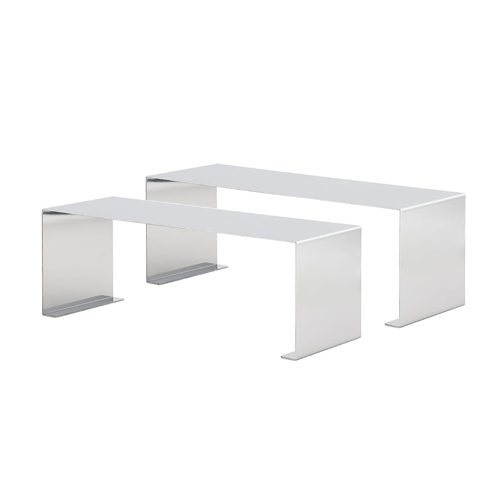 

Cdare Stainless Steel Rack 12cm Made in Stainless Condiment Kitchen Storage Shelf of L-Shaped (SY-350026, SY-350027), 33.5cm Wide, Deep, 12.1cm High,